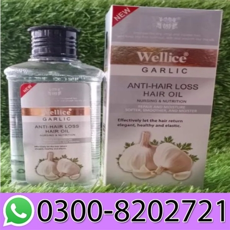 Wellice Garlic Anti Hair Loss Hair Oil in Pakistan
