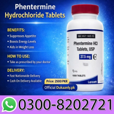 Phentermine Hydrochloride Tablets Usp 37.5 Mg In Pakistan